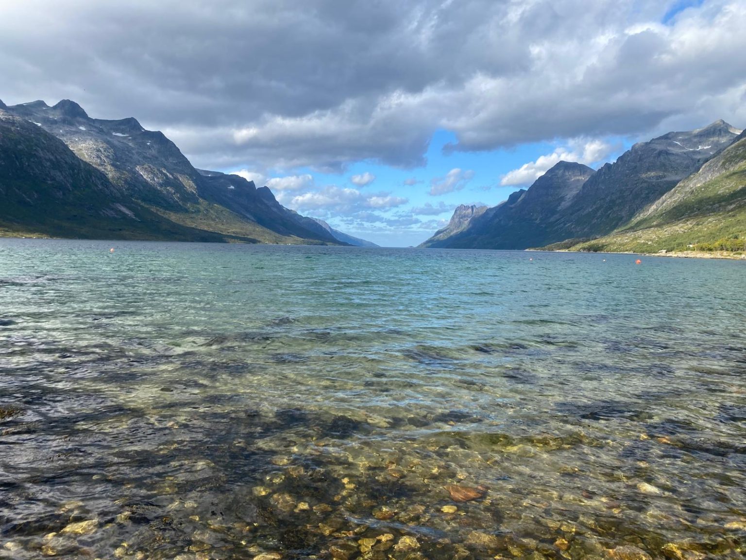 Clear waters of an Arctic fjord, northern Norway